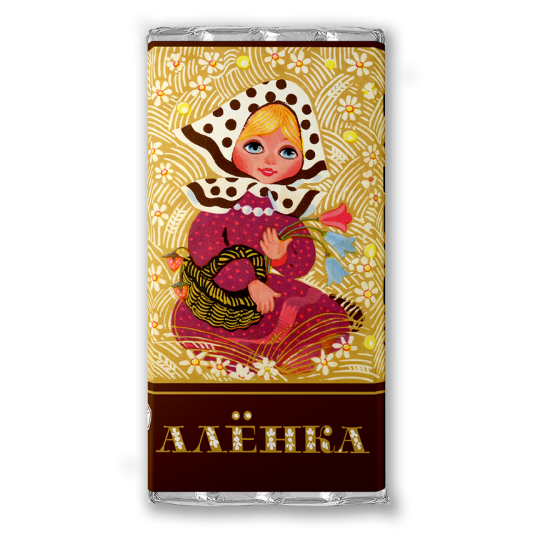 Шоколад Аленка этикетка