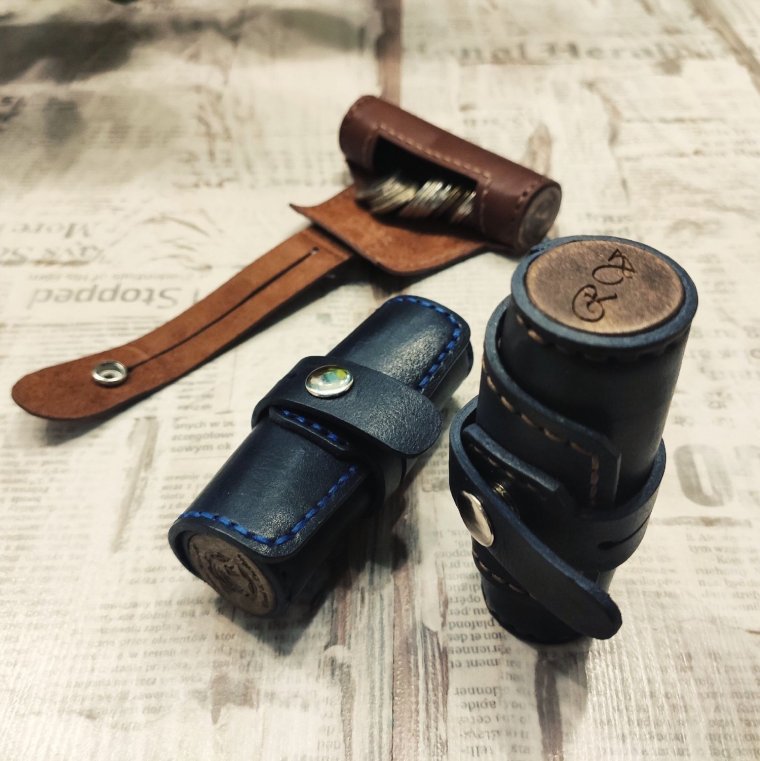 Монетница из кожи своими