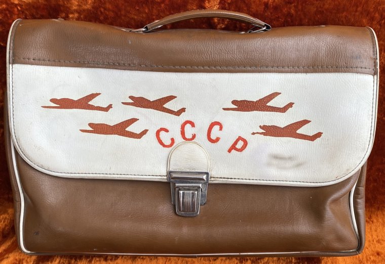 Школьный портфель с самолетом сухой