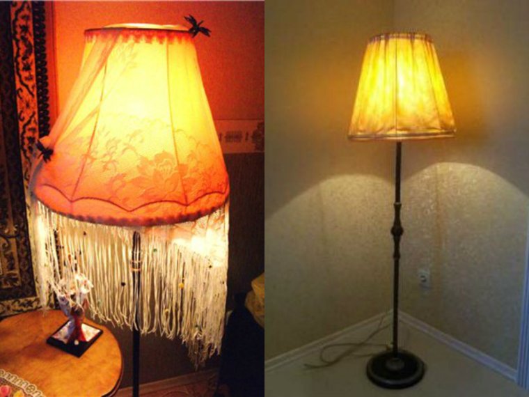 Советская напольная лампа