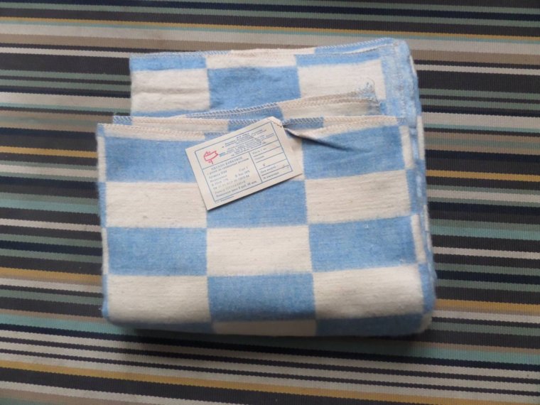 Байковое одеяло СССР синички