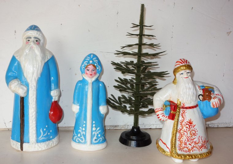 Дед Мороз пластмассовый СССР