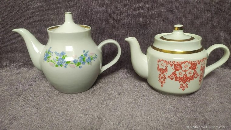 Чайник незабудки Дулево