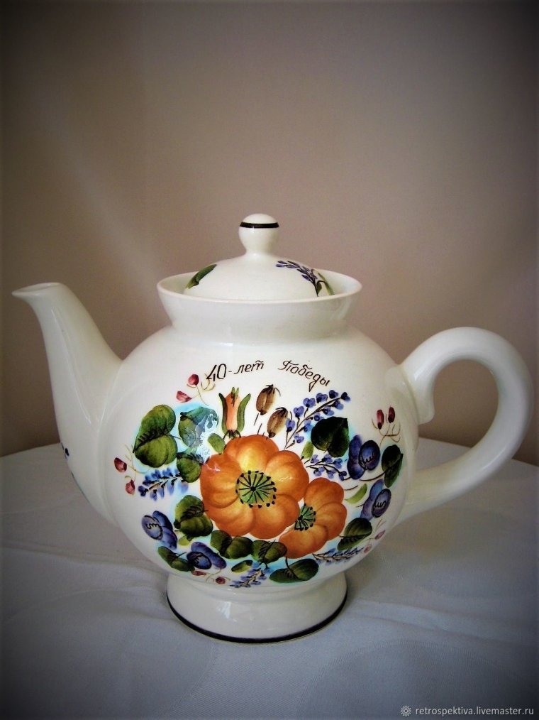 Чайники фарфоровые СССР Дулево 3литра