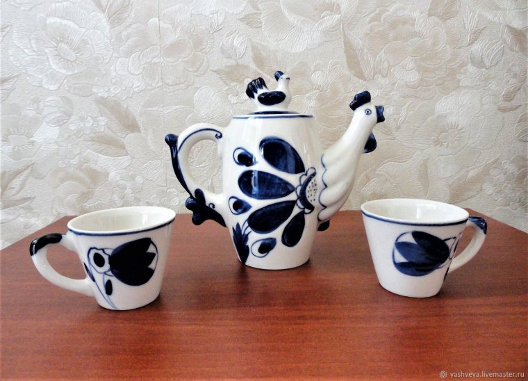 Wallendorf посуда Винтаж сине белая купить