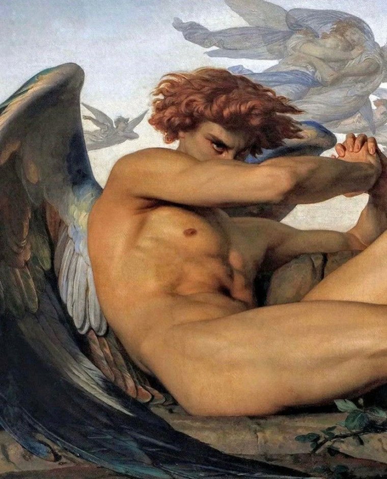Ангел с крыльями мужчина из Библии