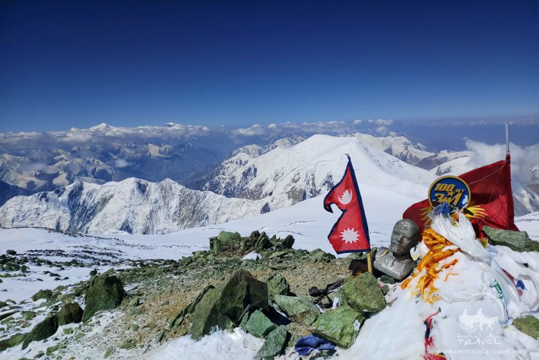 Гора пик Ленина высота