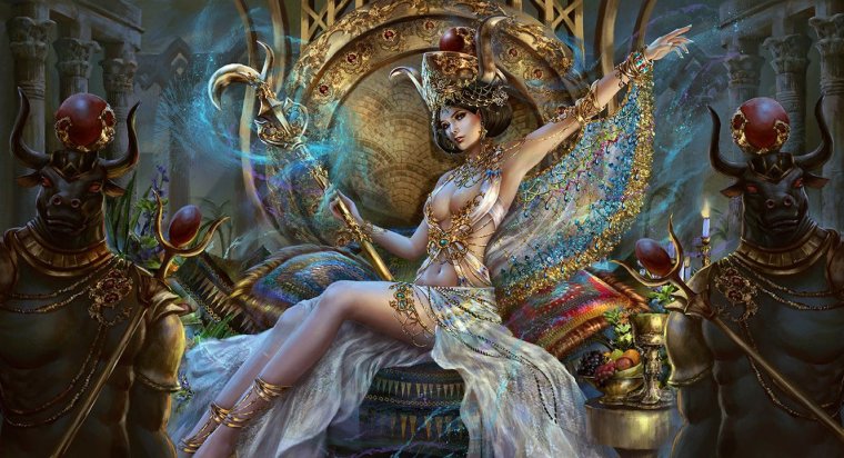 Хатхор богиня Египта фэнтези