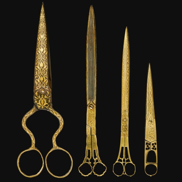 Ножницы каллиграфа из Османской империи, 19 век.