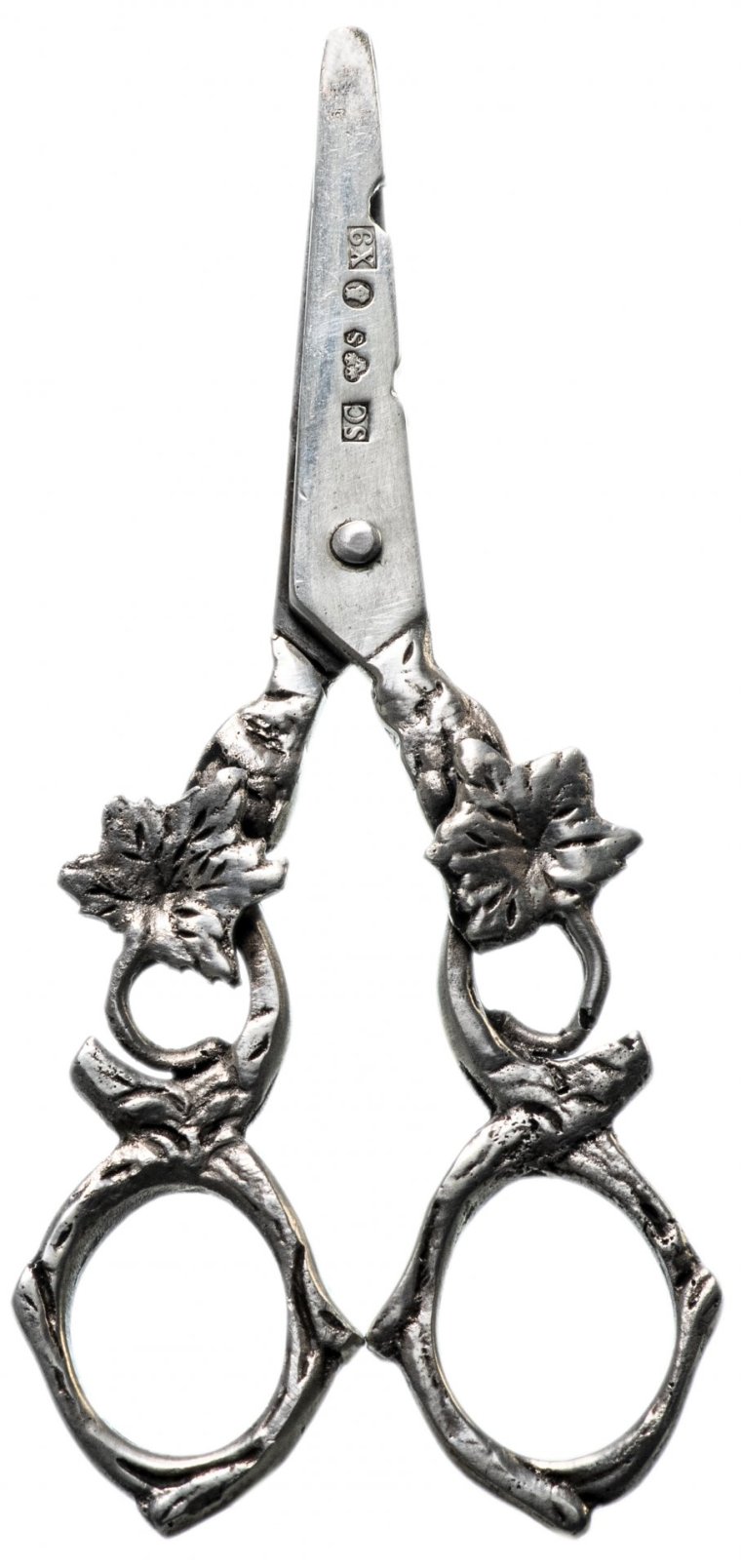 Sheffield Антикварные ножницы сталь серебро