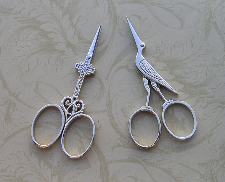 Антикварные ножницы Аист