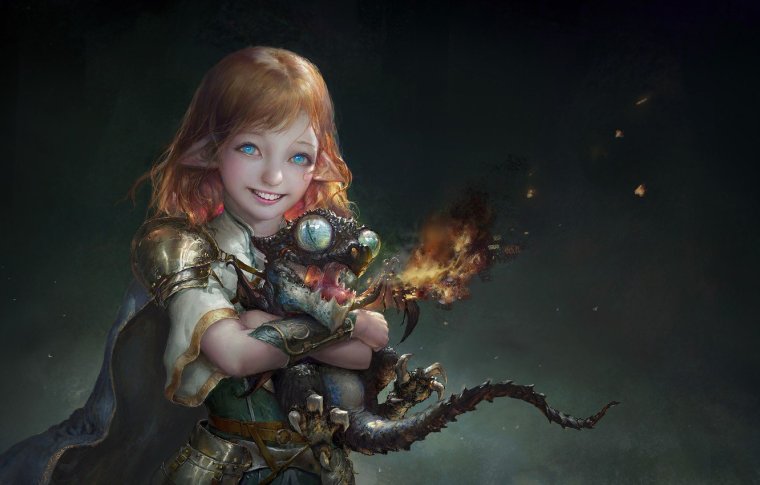 Ребенок фэнтези арт