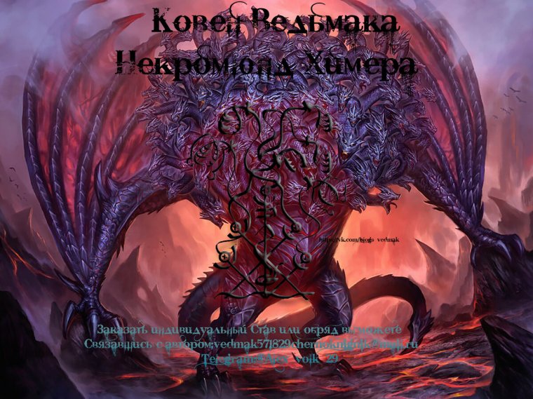 Ведьмак Чернокнижник некромюнд " Химера"