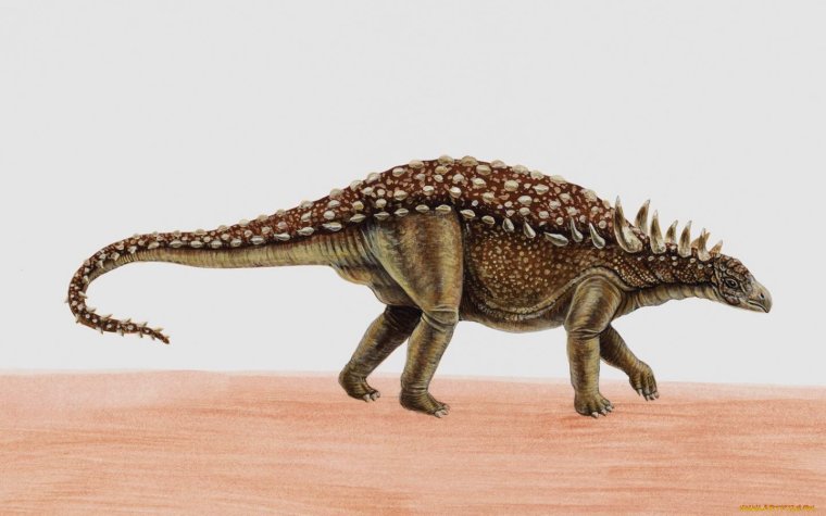 Динозавр с шипами на спине