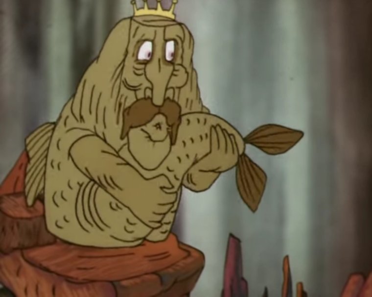 В синем море в белой пене мультфильм