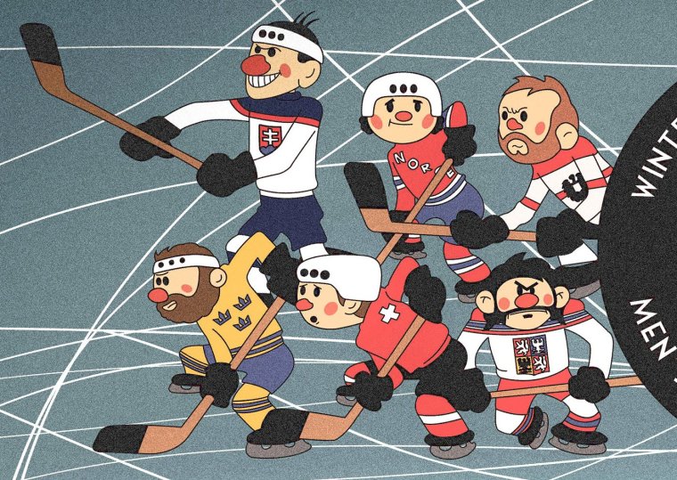 Хоккеист шайбу шайбу