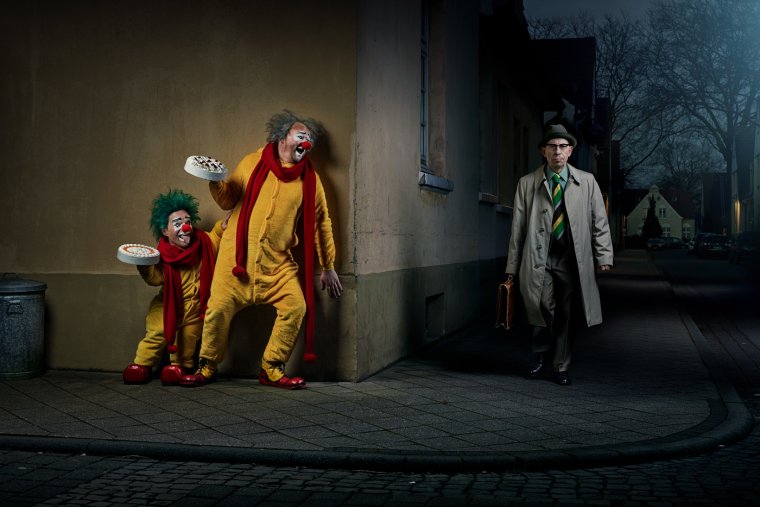 Человек клоун