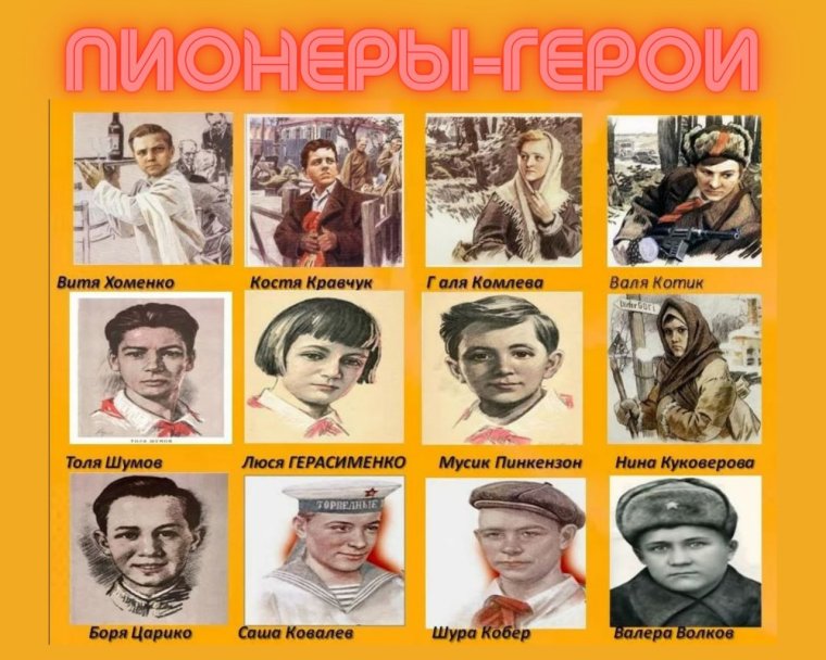 Дети пионеры герои советского Союза
