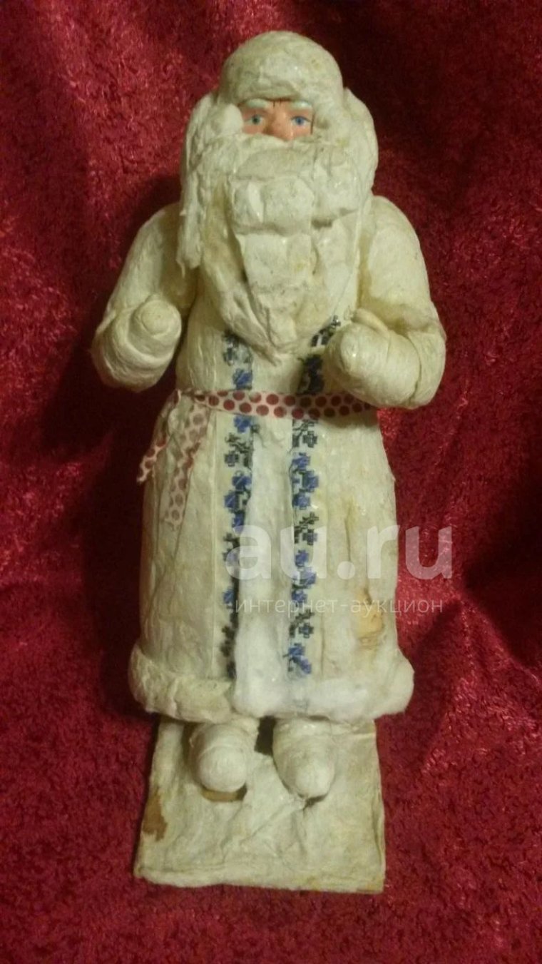 Дед Мороз СССР вата папье маше борода Иркутск