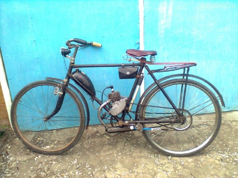 Велосипед Урал с мотором д6