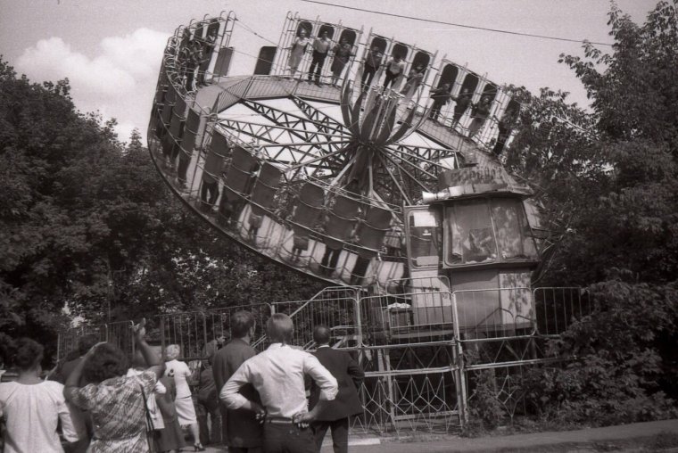 Аттракционы Первомайский парк Курск СССР