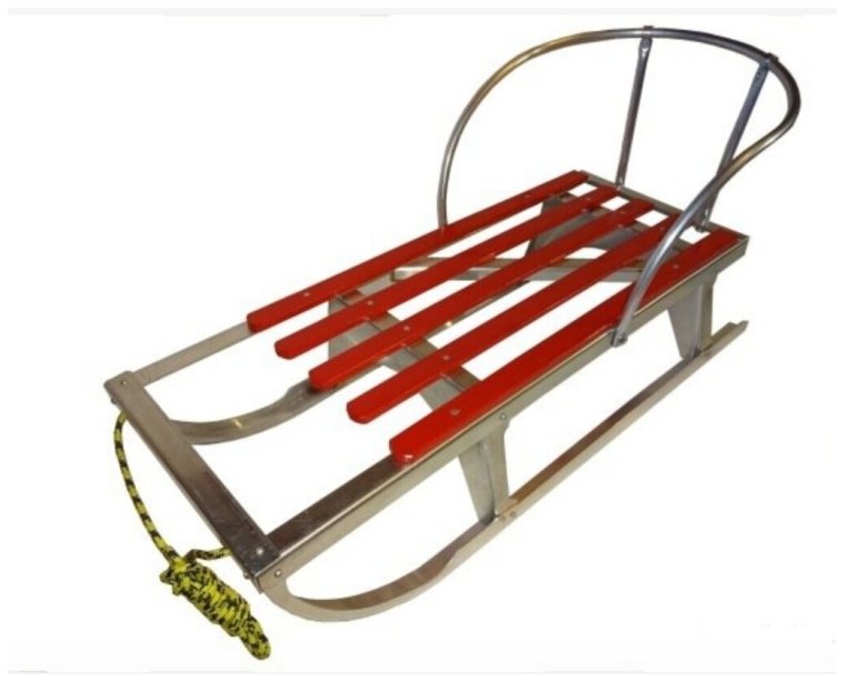 Санки детские, металлические, Ош-240.000, со складной спинкой