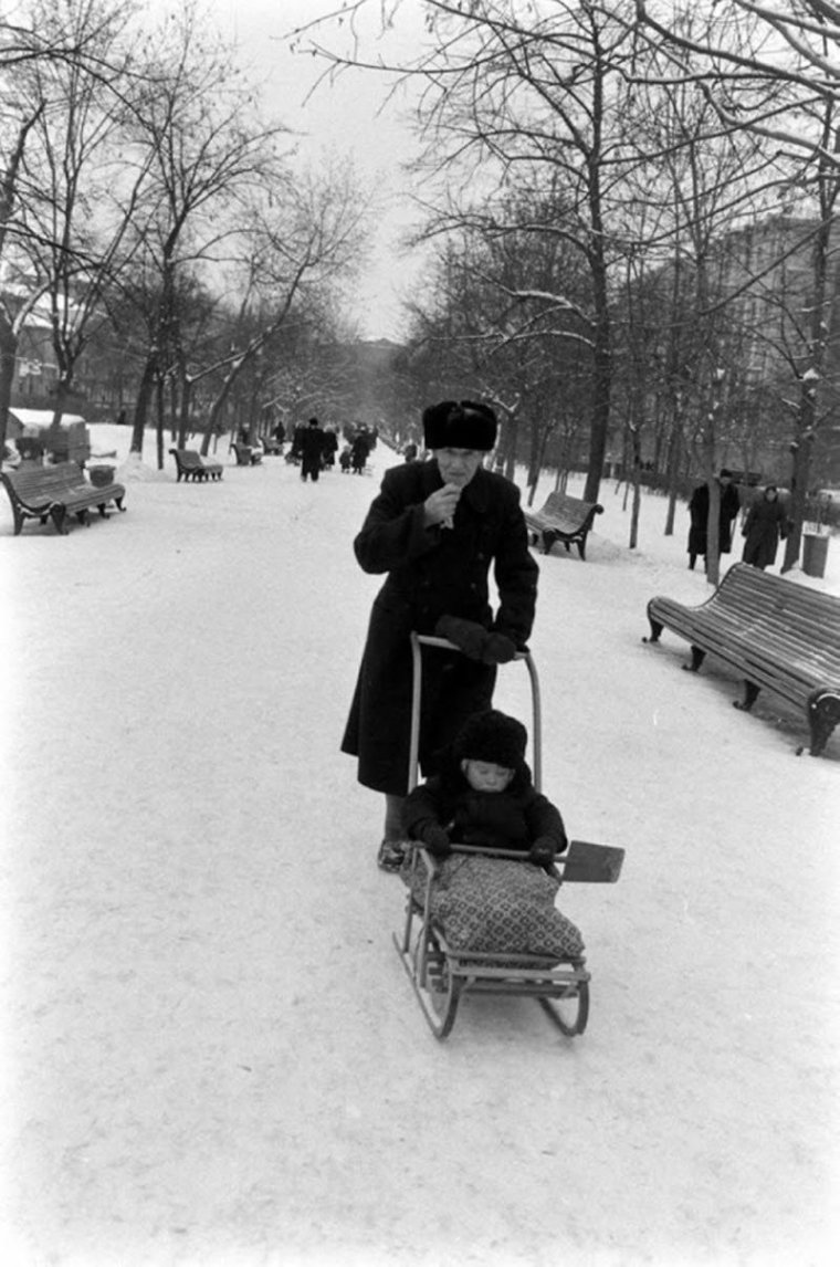 Катание на санках СССР