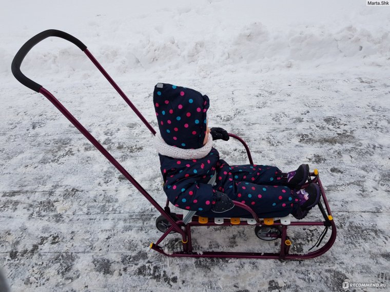 Санки Ника Тимка 6 универсал Амарант т6у/а