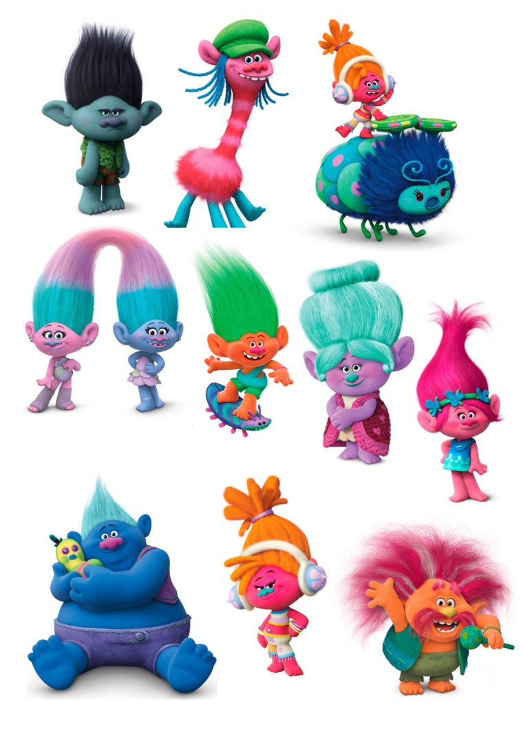 Съедобная печать Тролли