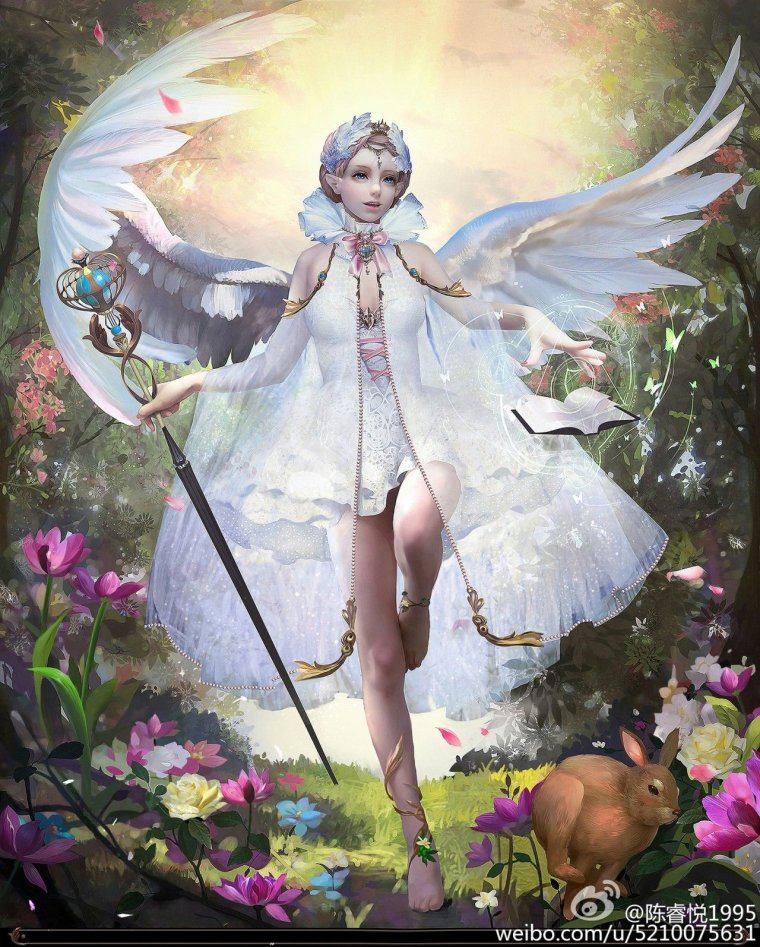 Летний арт ангела