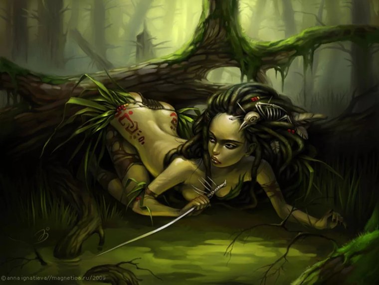 Кикимора Болотная арт фэнтези