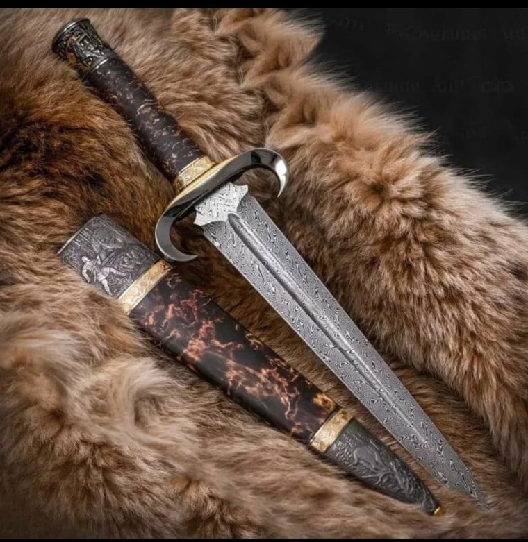 Кинжал охотничий из Булата Царская охота
