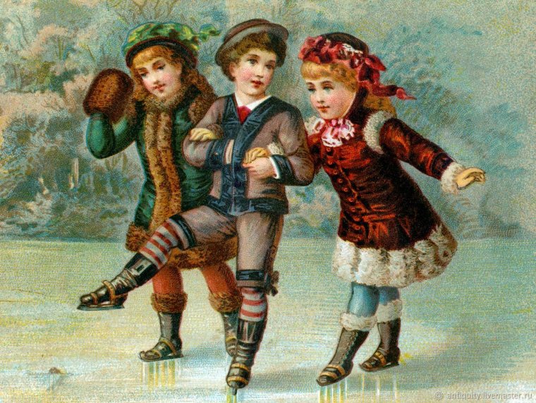 Старинная Рождественская детская одежда