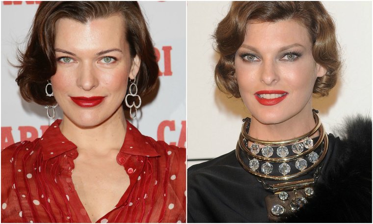 Милла Йовович и Линда евангелиста