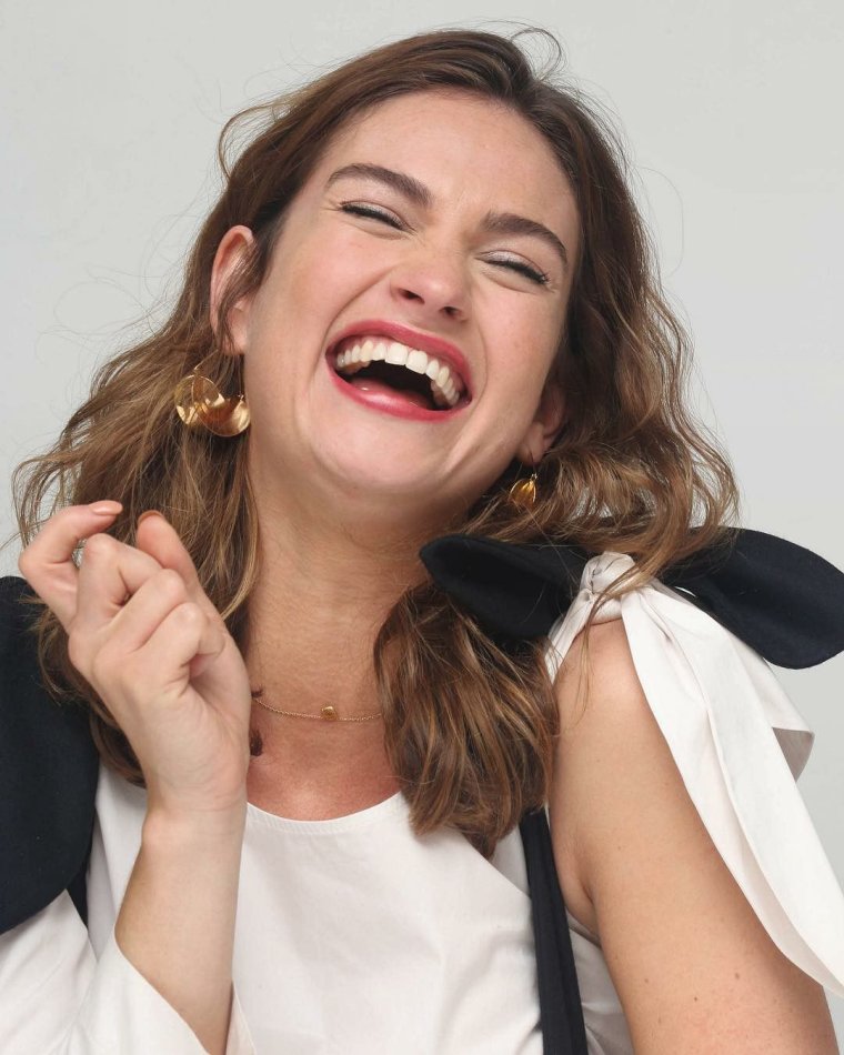 Lily James smile