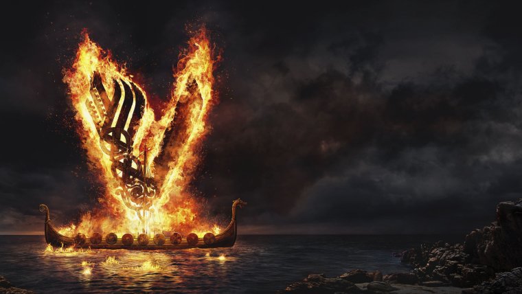 Драккар викингов HD