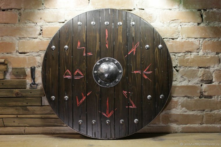 Наклейки щит викинга