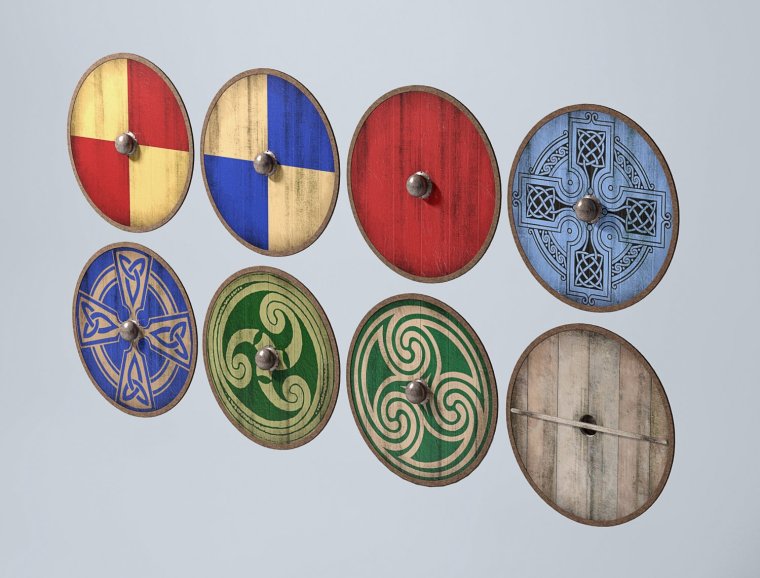 Щит с рунами