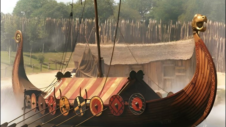 Лодка викингов дракар