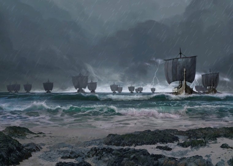 Викинги сражение дракар