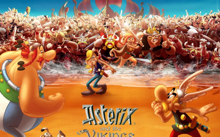 Астерикс и Викинги мультфильм 2006 Простопникс