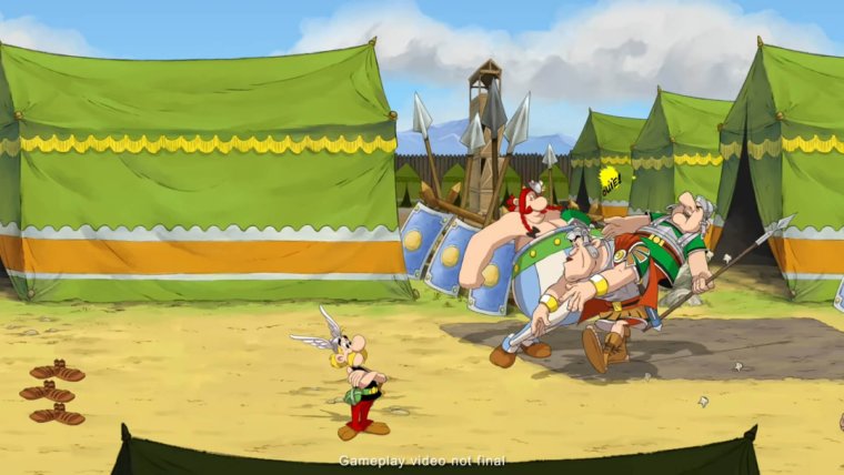 Астерикс драка рыбой