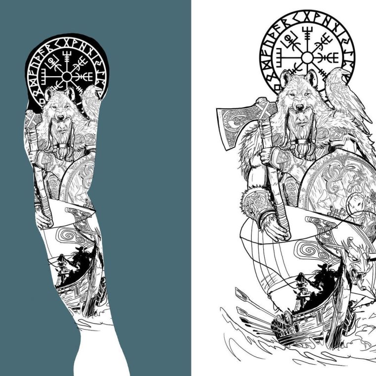 Гунгнир Скандинавская мифология символ тату