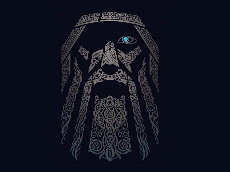 Скандинавия Викинги руны арт