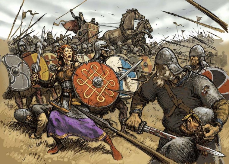 Битва воинов Викинги Варяги