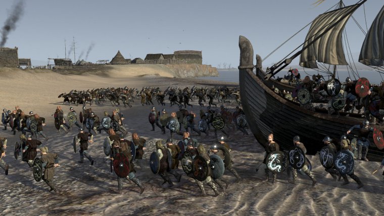 Викинг дракар битва