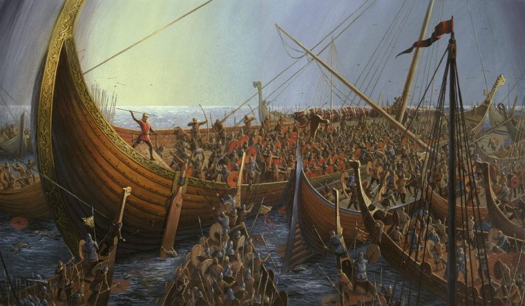 Викинги сражение дракар