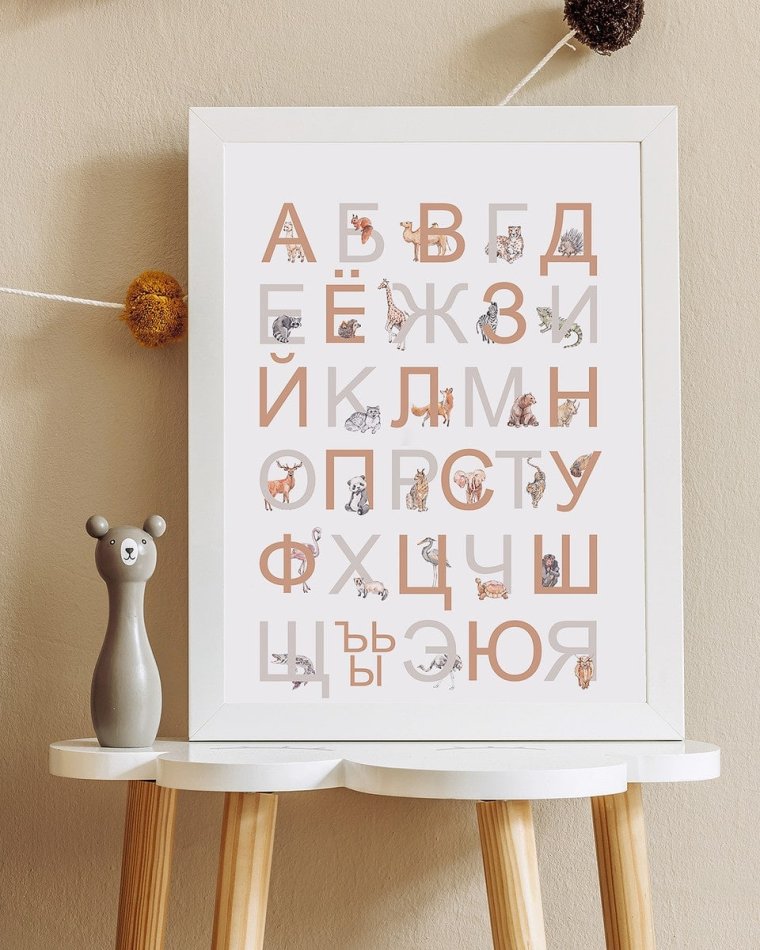 Постер алфавит