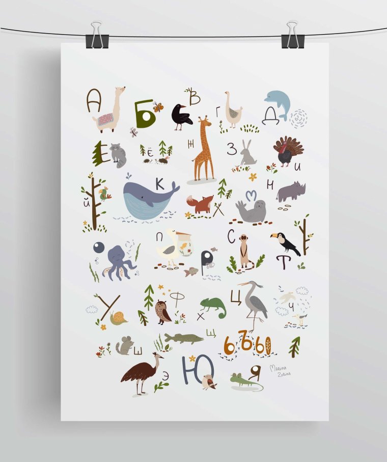 Стильные постеры для детской