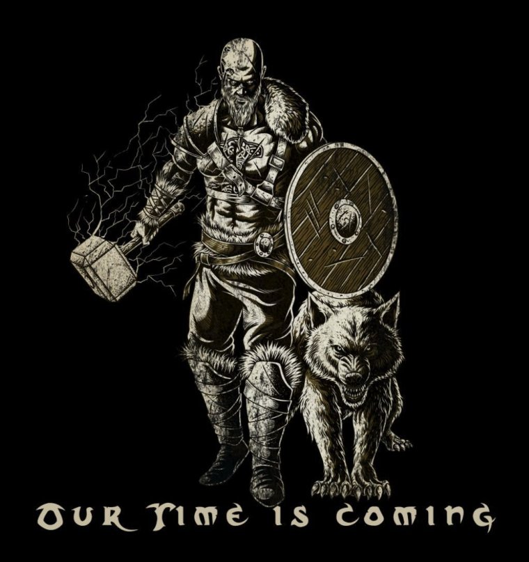 Викинги арт Скандинавия Вальхалла